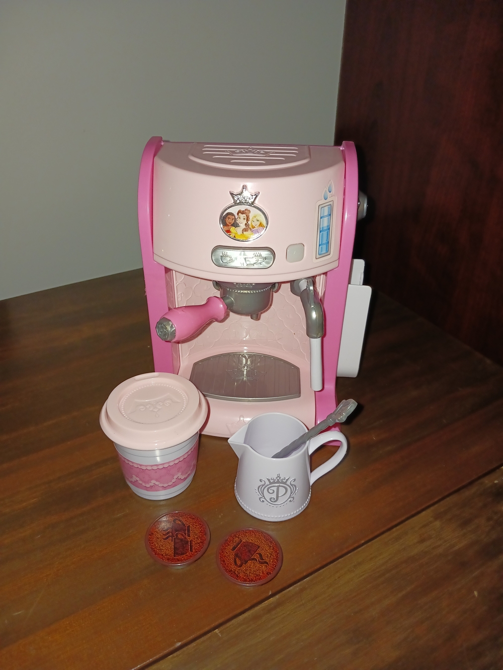 Disney Princess Style Collection Toy Espresso Machine Coffee Maker Play Kitchen